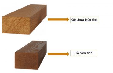 Khác nhau giữa gỗ chưa biến tính và gỗ biến tính ở màu sắc